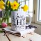 Preview: Keramiktasse Tasse Personalisiert mit einem Buchstaben Kaffeebecher Namenstasse - Artikel-Nr. 1100011